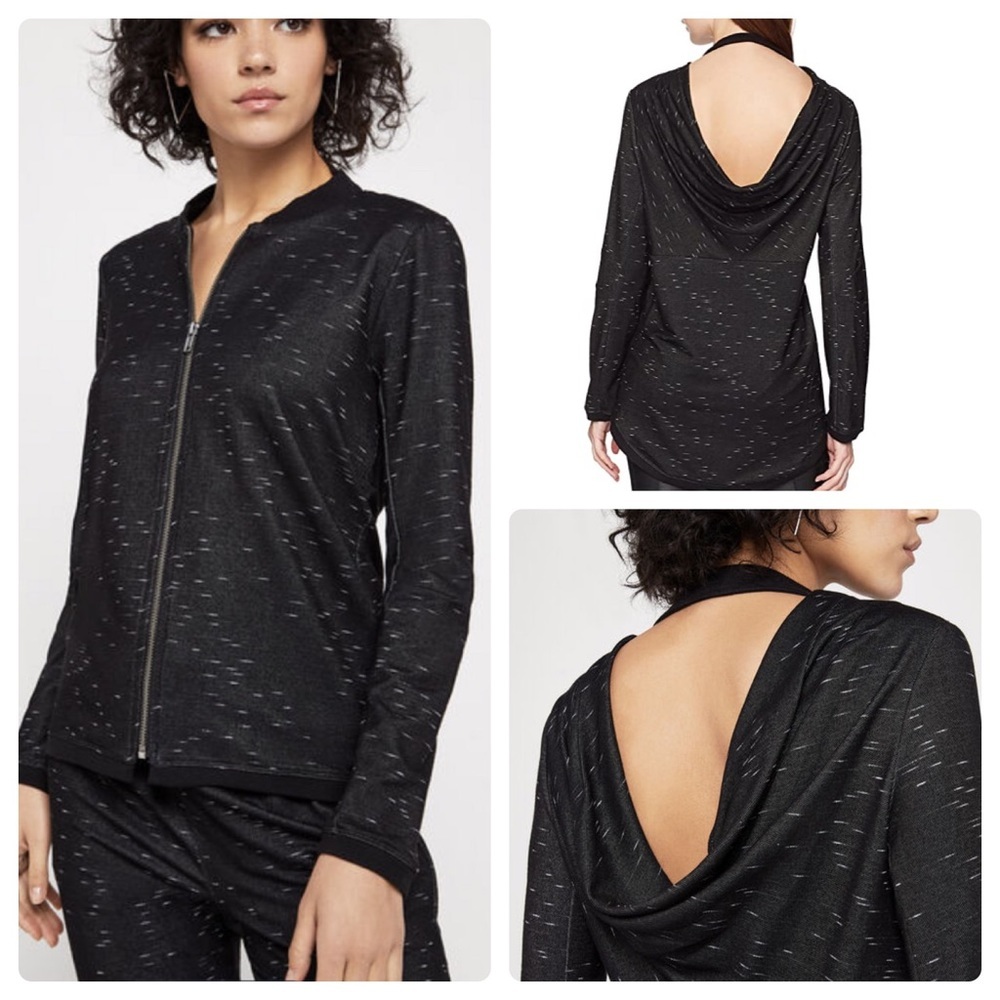 BCBGeneration Drape Back Track Jacket